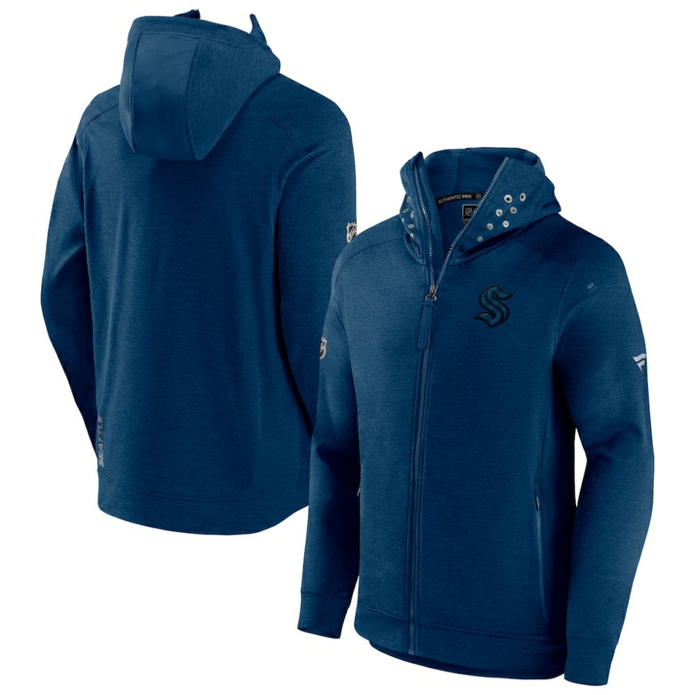 Seattle Kraken Fanatics Authentic Pro Road Tech Lightweight Full-Zip Hoodie Jacket On Sale