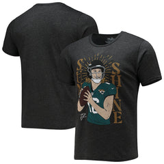 Jacksonville Jaguars  Trevor Lawrence  Majestic Threads Tri-Blend Player Graphic T-Shirt