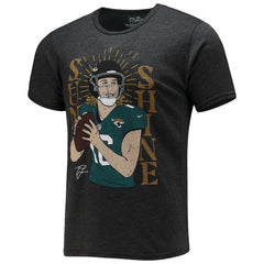 Jacksonville Jaguars  Trevor Lawrence  Majestic Threads Tri-Blend Player Graphic T-Shirt