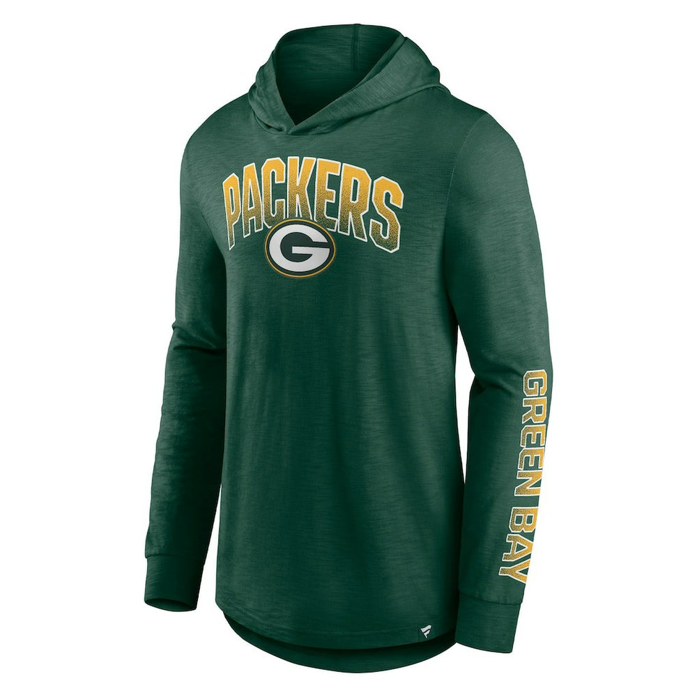 Green Bay Packers Fanatics Front Runner Long Sleeve Hooded T-Shirt