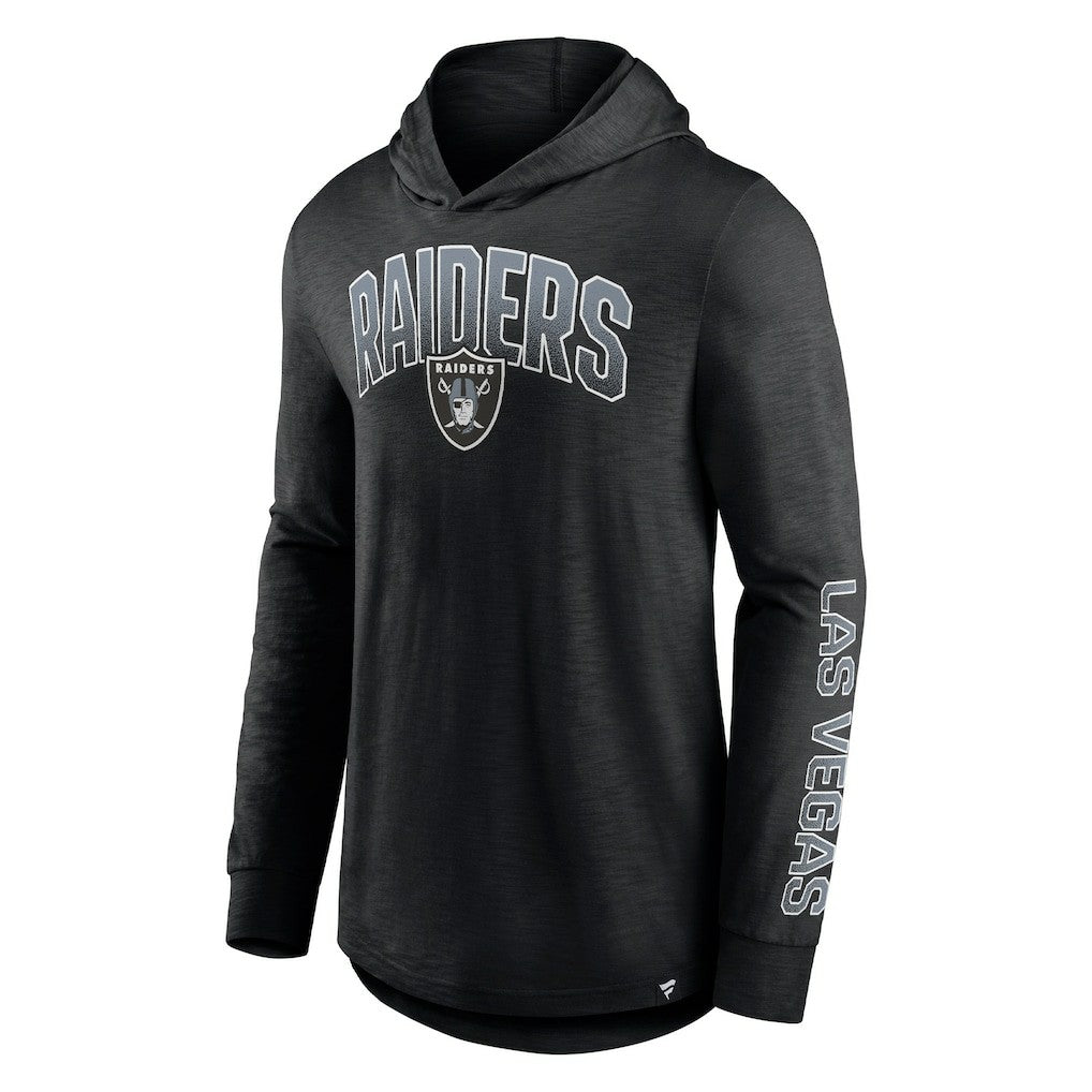 Las Vegas Raiders Fanatics Front Runner Long Sleeve Hooded T-Shirt