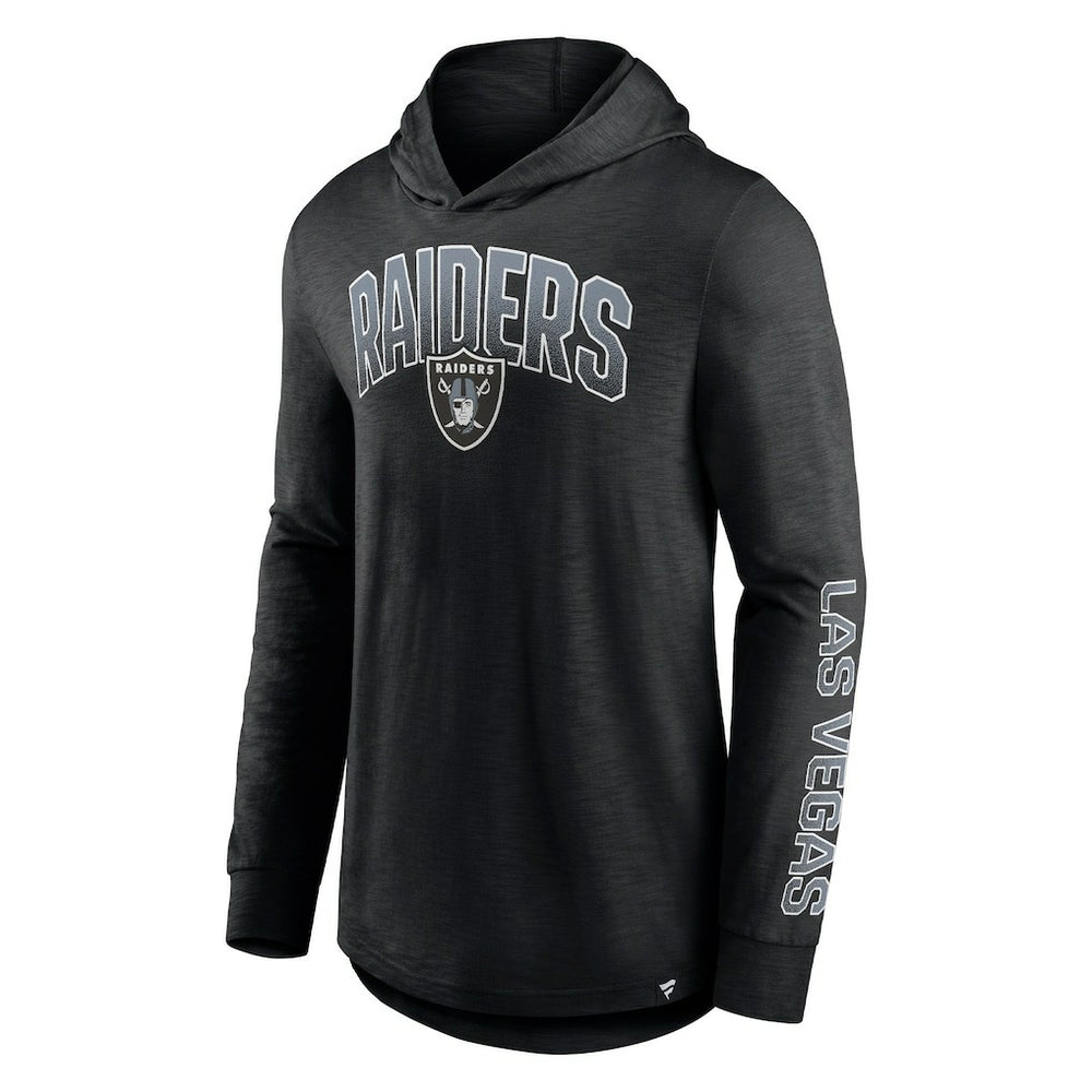 Las Vegas Raiders Fanatics Front Runner Long Sleeve Hooded T-Shirt