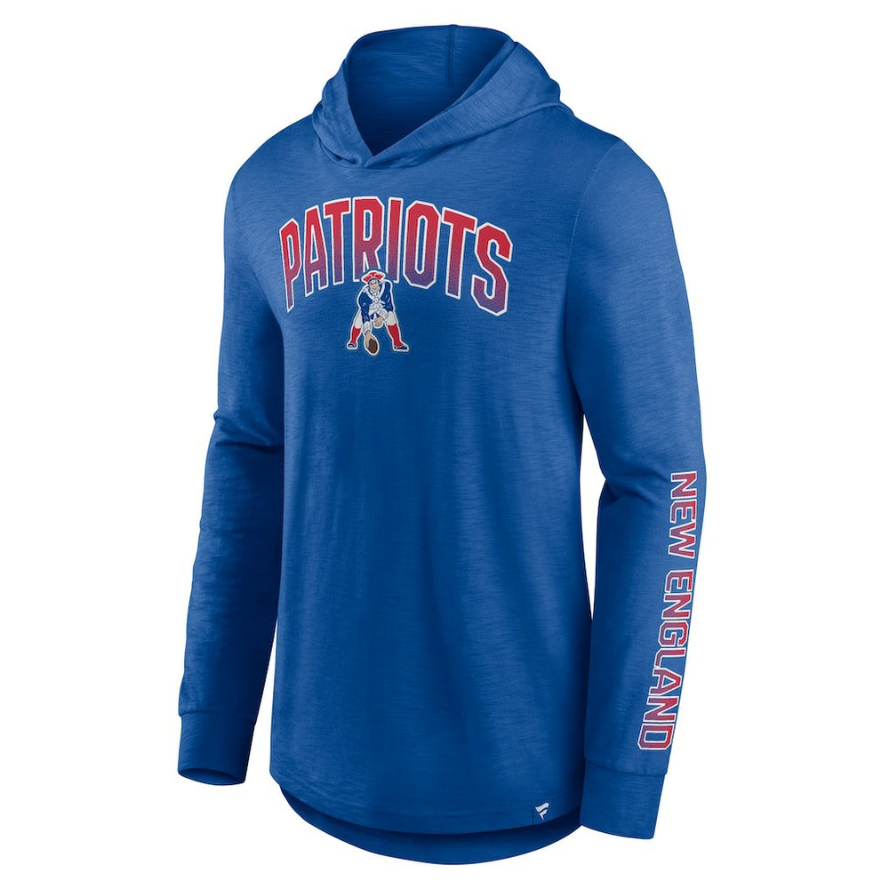 New England Patriots Fanatics Front Runner Long Sleeve Hooded T-Shirt