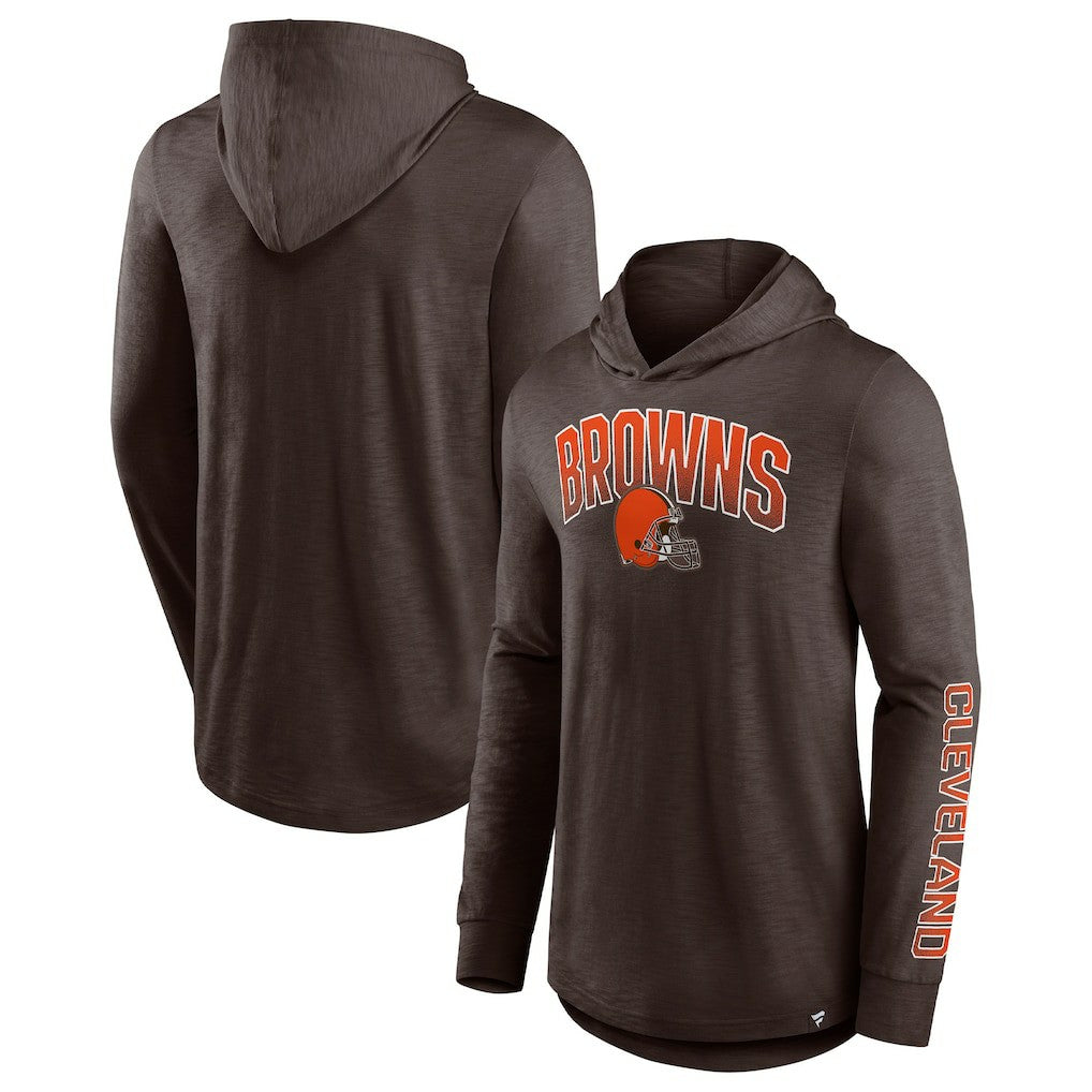 Cleveland Browns Fanatics Front Runner Long Sleeve Hooded T-Shirt