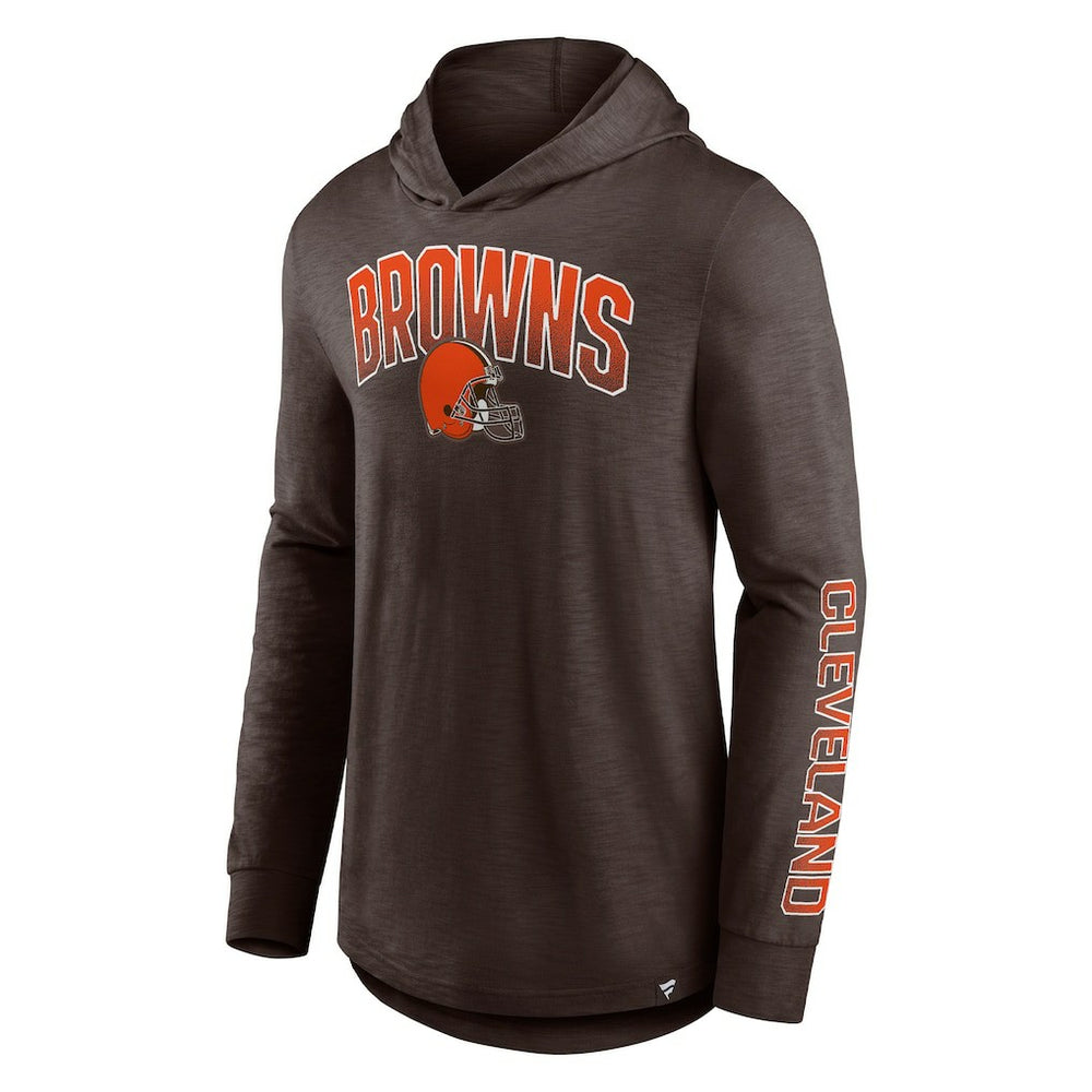 Cleveland Browns Fanatics Front Runner Long Sleeve Hooded T-Shirt