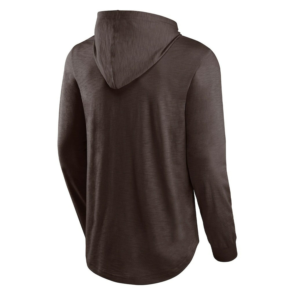 Cleveland Browns Fanatics Front Runner Long Sleeve Hooded T-Shirt