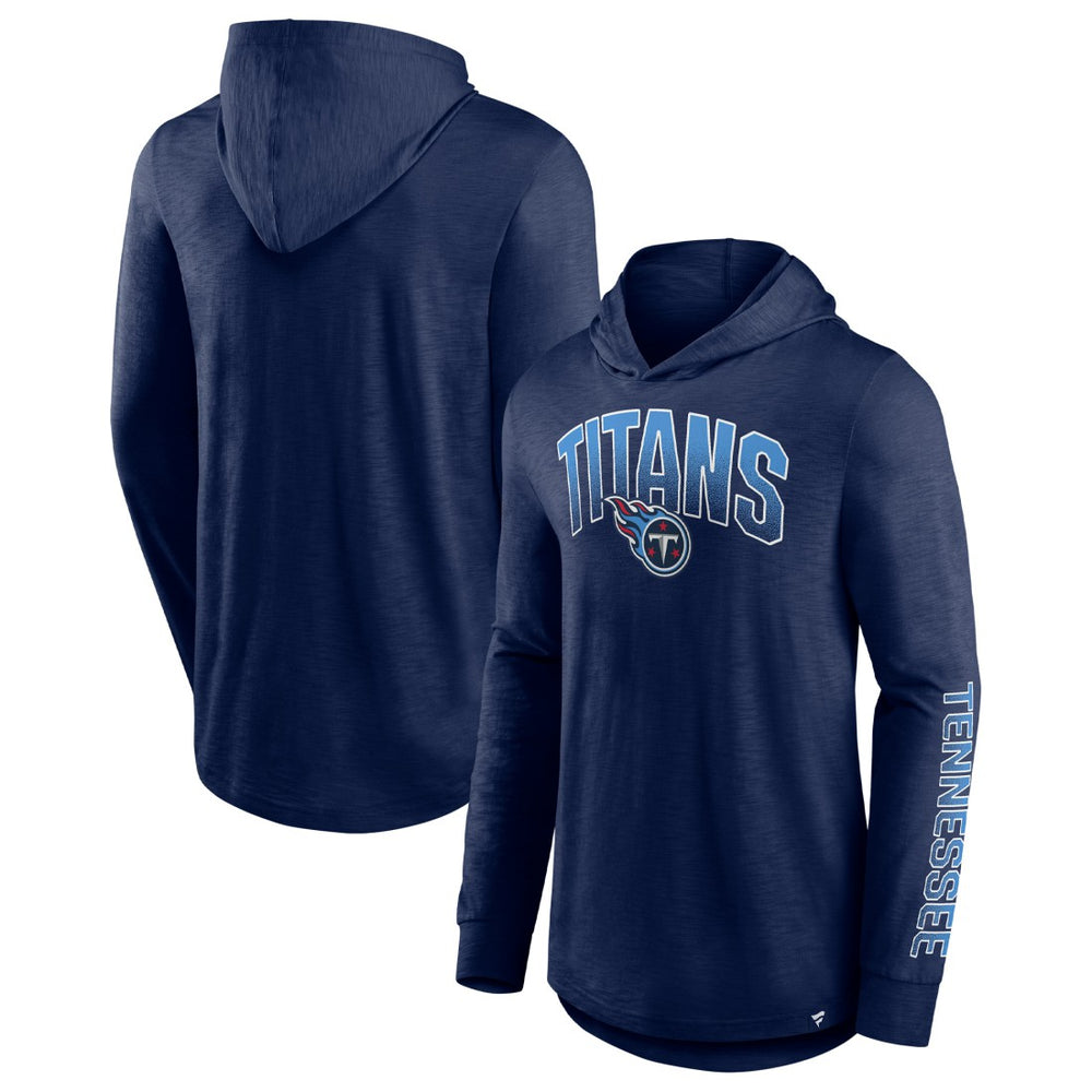 Tennessee Titans Fanatics Front Runner Long Sleeve Hooded T-Shirt