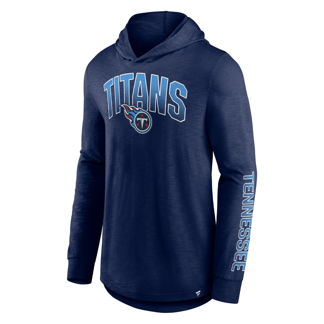 Tennessee Titans Fanatics Front Runner Long Sleeve Hooded T-Shirt