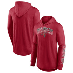 Tampa Bay Buccaneers Fanatics Front Runner Long Sleeve Hooded T-Shirt