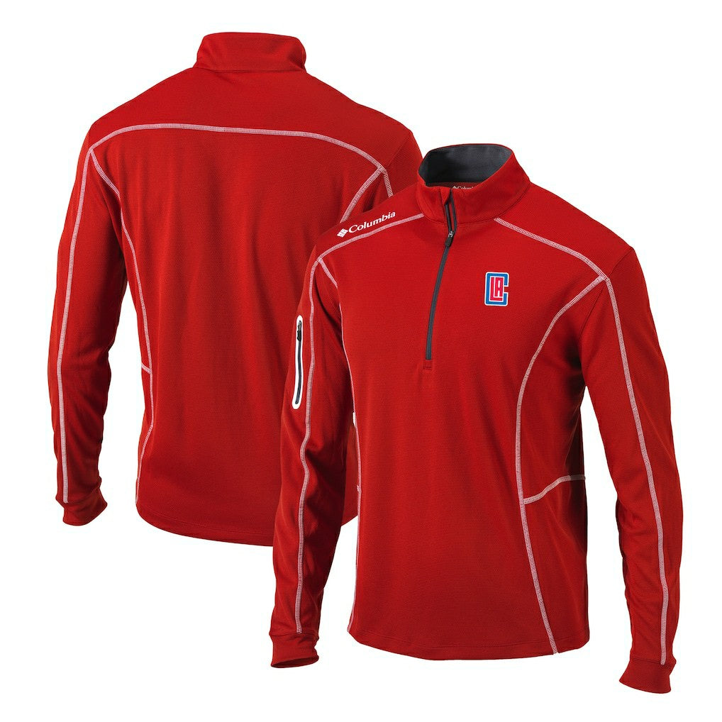 LA Clippers Shotgun Quarter-Zip Pullover Jacket On Sale
