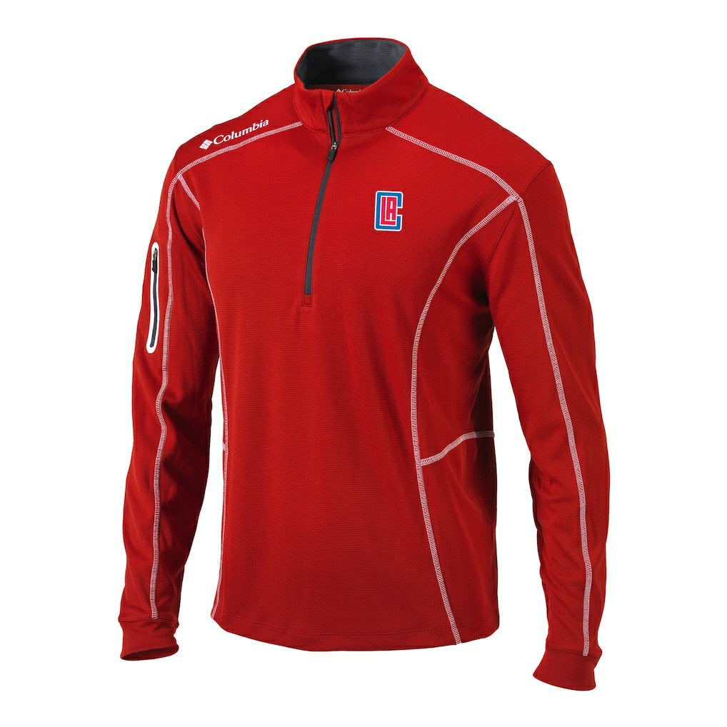 LA Clippers Shotgun Quarter-Zip Pullover Jacket On Sale