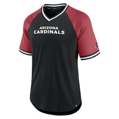 Arizona Cardinals Fanatics Second Wind Raglan V-Neck T-Shirt
