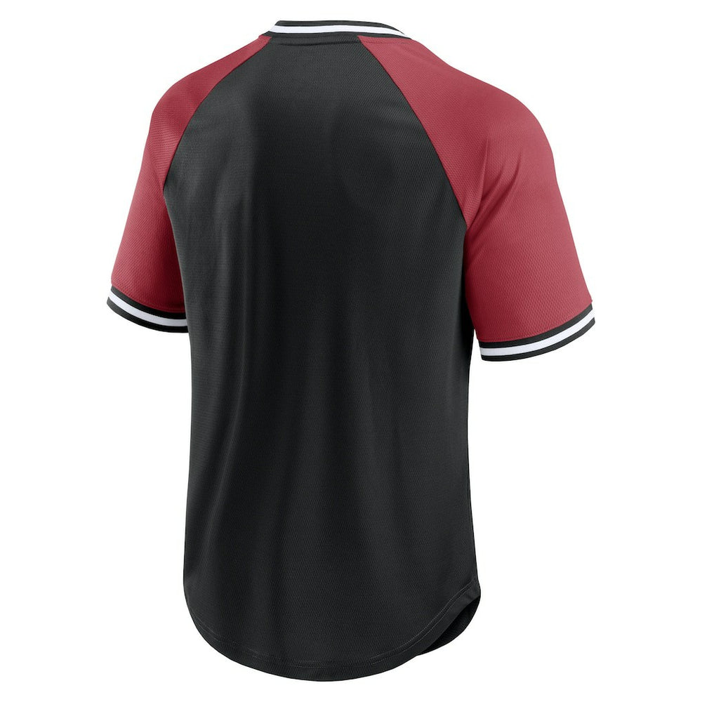 Arizona Cardinals Fanatics Second Wind Raglan V-Neck T-Shirt
