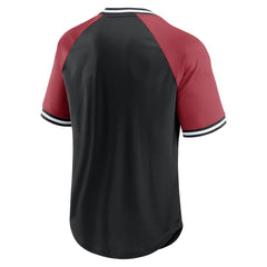 Arizona Cardinals Fanatics Second Wind Raglan V-Neck T-Shirt