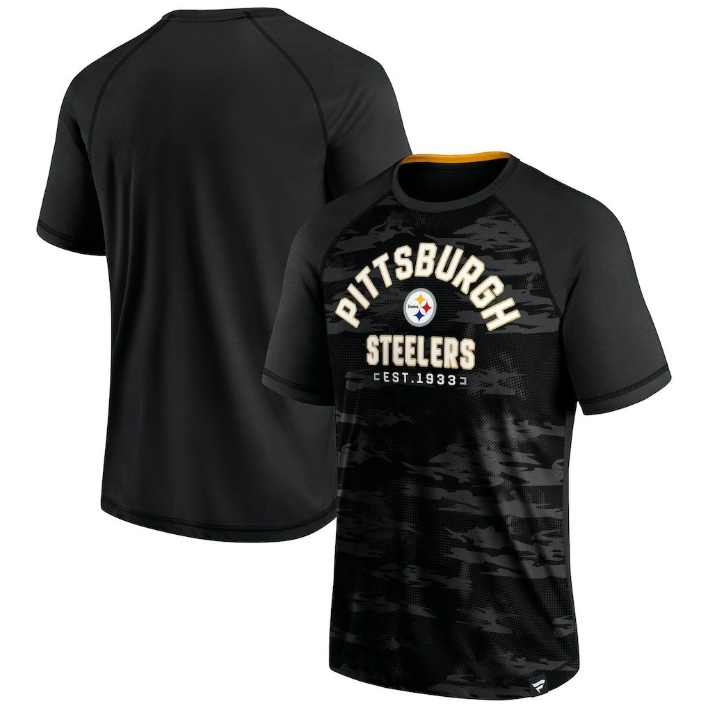 Pittsburgh Steelers Fanatics Hail Mary Raglan T-Shirt