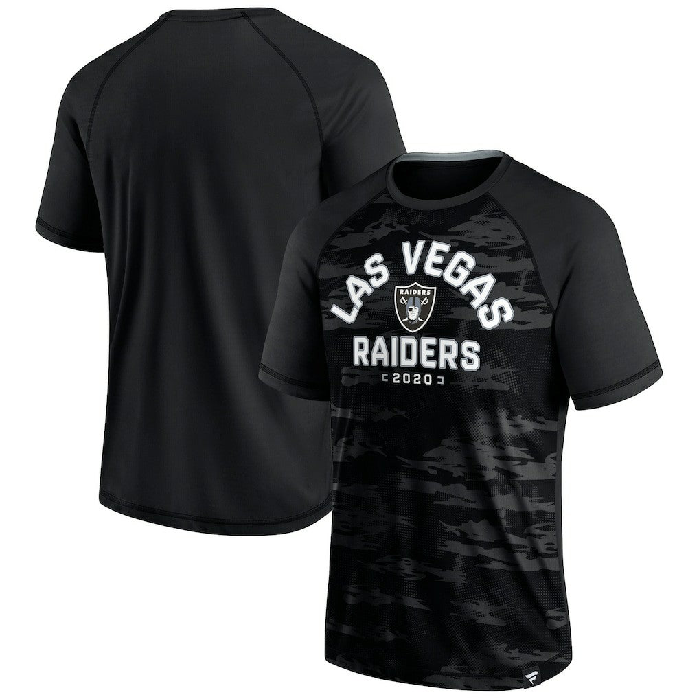 Las Vegas Raiders Fanatics Hail Mary Raglan T-Shirt