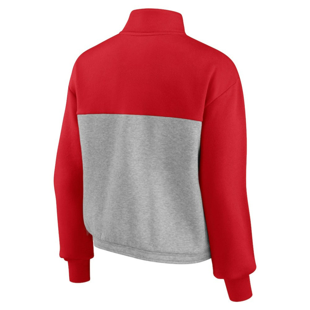St. Louis Cardinals Fanatics Women's Iconic Cinch Waist Quarter-Zip Top | MLB Near me