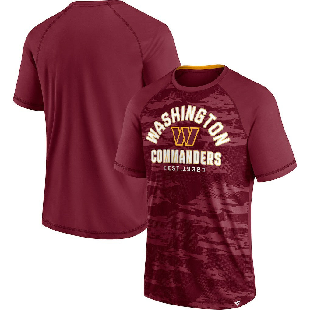 Washington Commanders Fanatics Hail Mary Raglan T-Shirt
