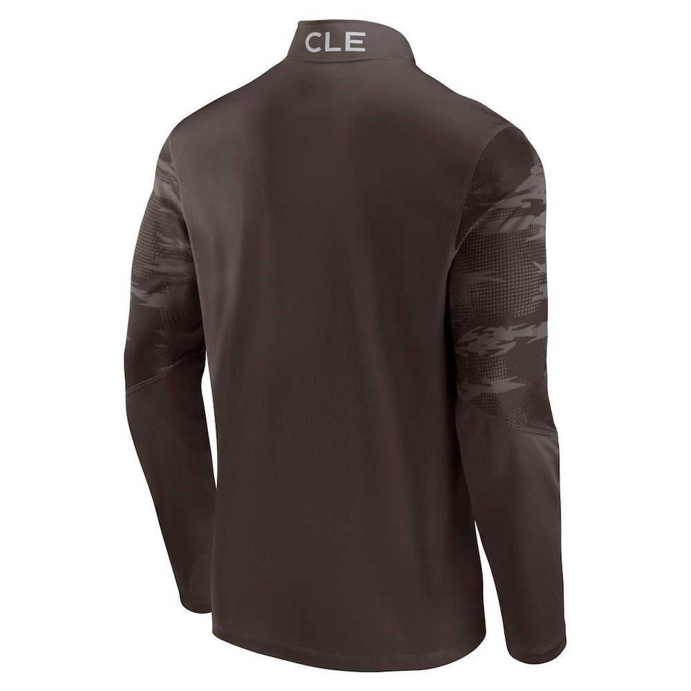Cleveland Browns Fanatics Ringer Quarter-Zip Jacket