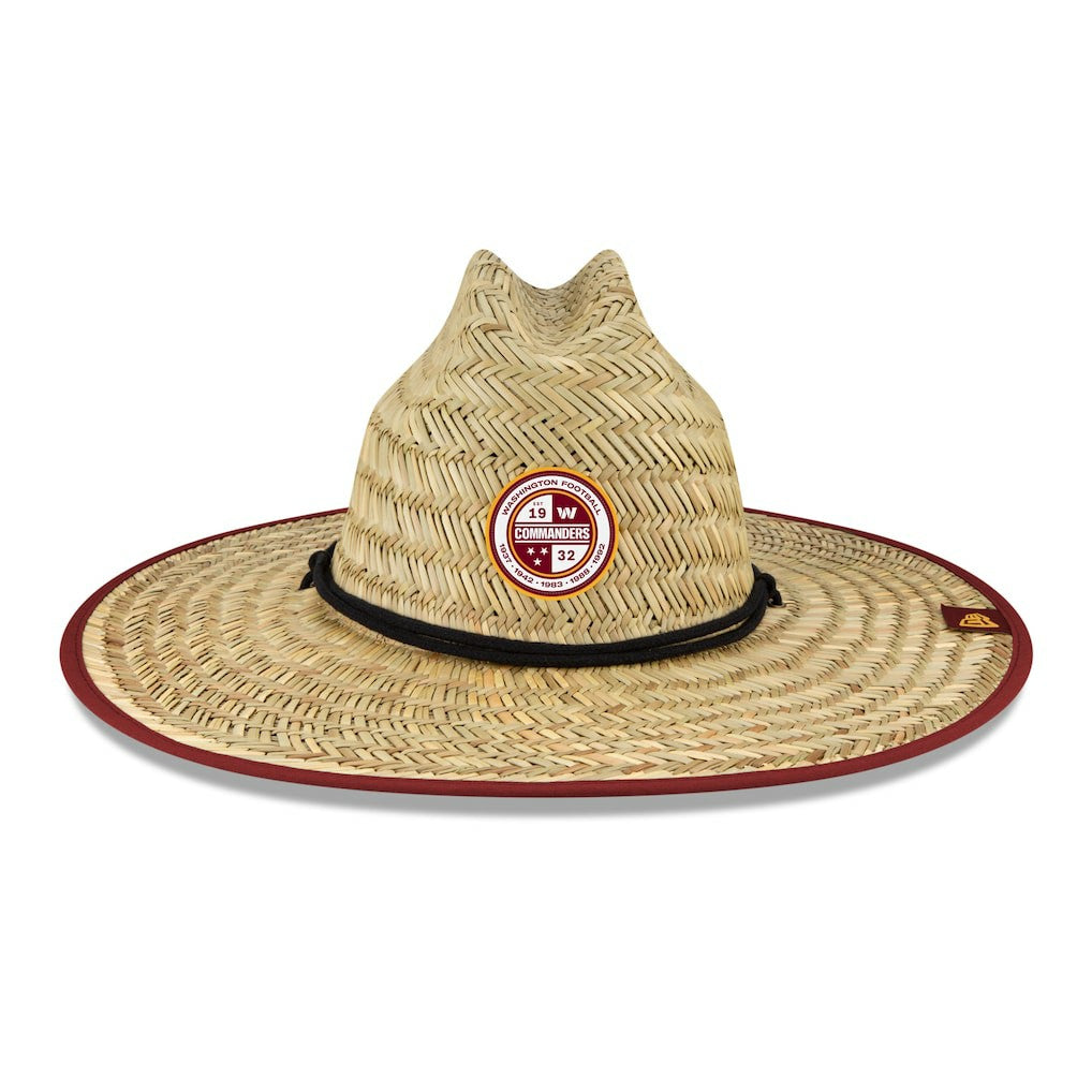Washington Commanders New Era 2022 NFL Training Camp Straw Lifeguard Hat