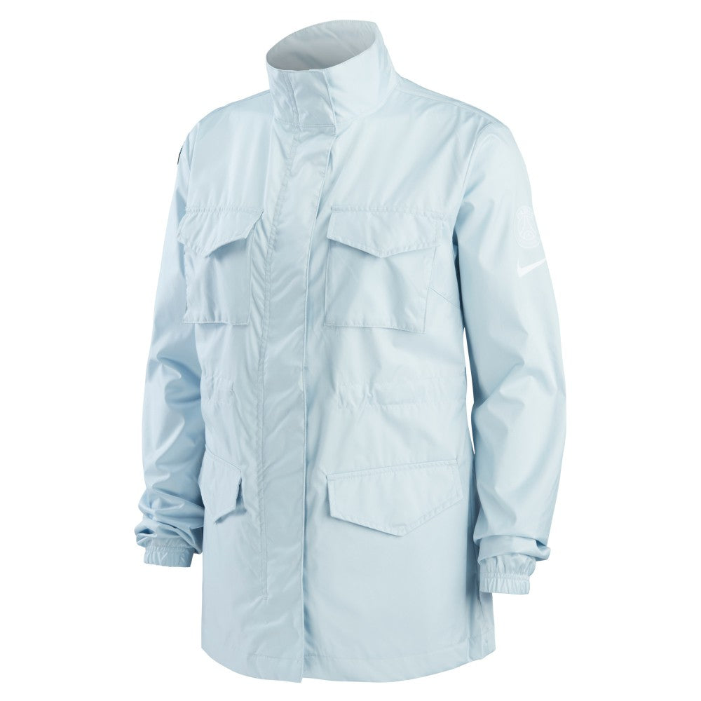 Paris Saint-Germain Women's M65 Woven Full-Zip Jacket Light Blue - Nike