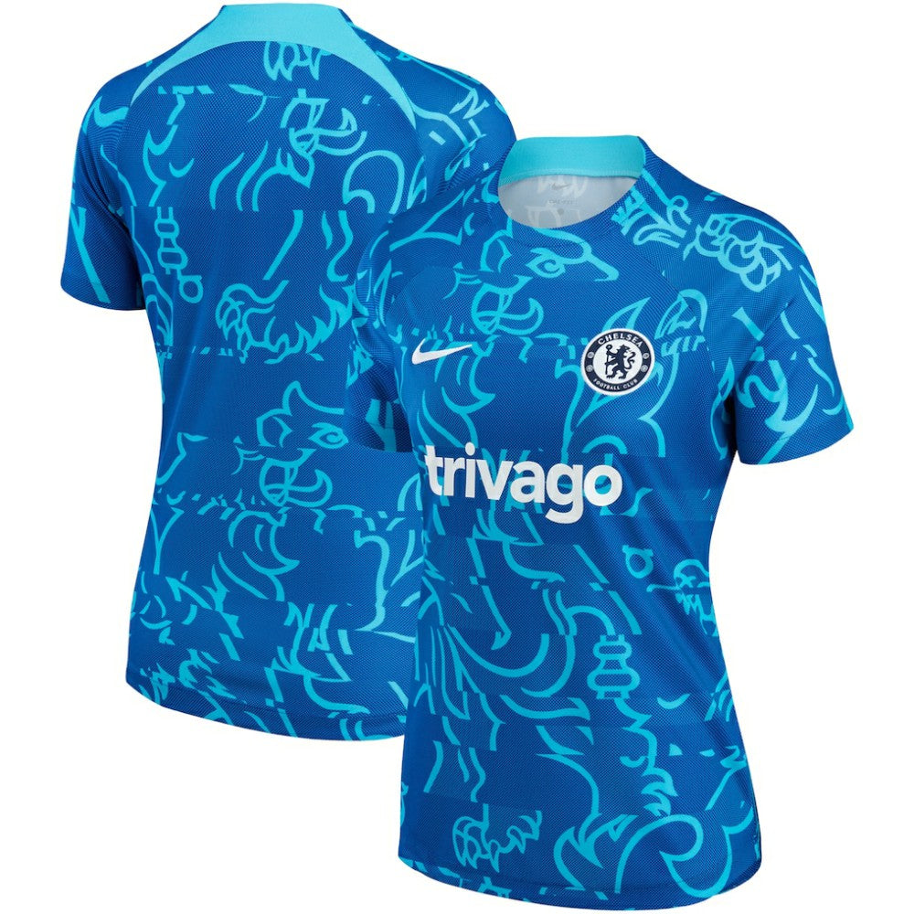Chelsea Women's 2022/23 Pre-Match Home Performance Top Blue - Nike