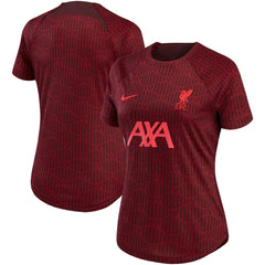 Liverpool Women's 2022/23 Pre-Match Home Performance Top Burgundy - Nike