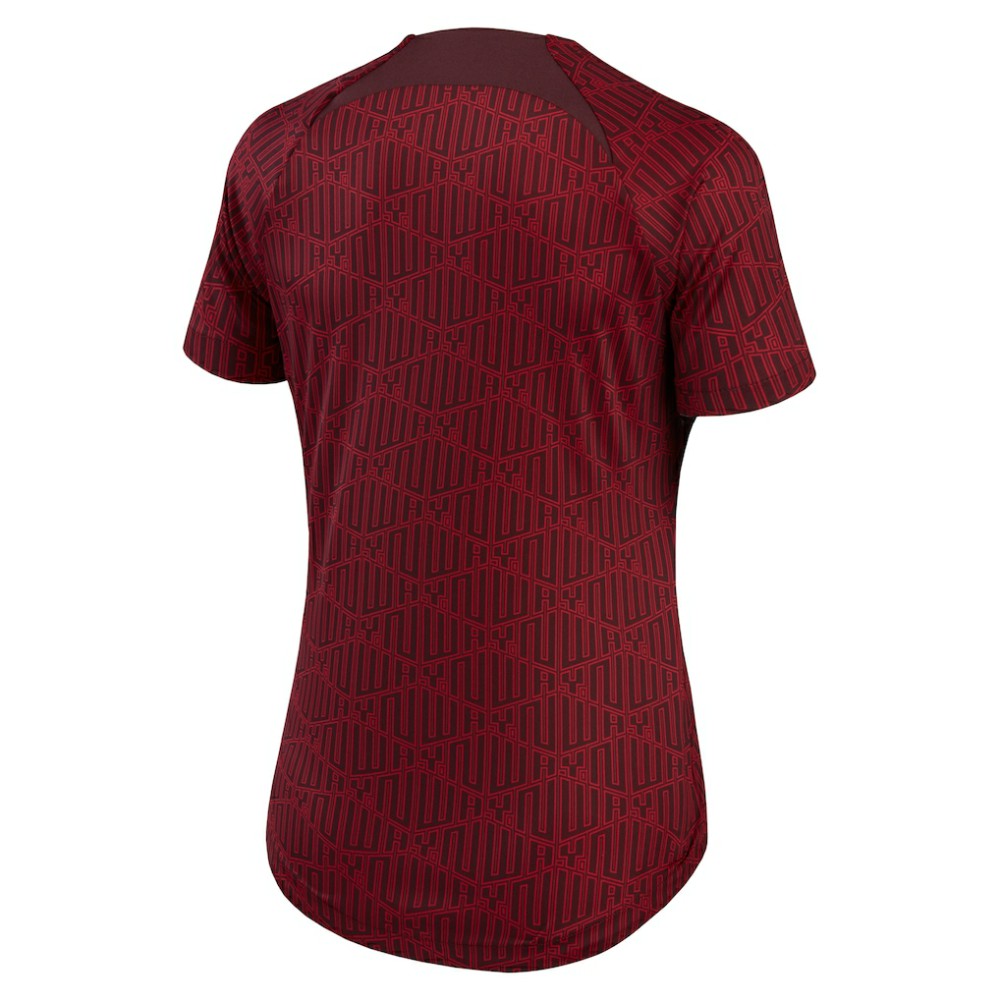 Liverpool Women's 2022/23 Pre-Match Home Performance Top Burgundy - Nike
