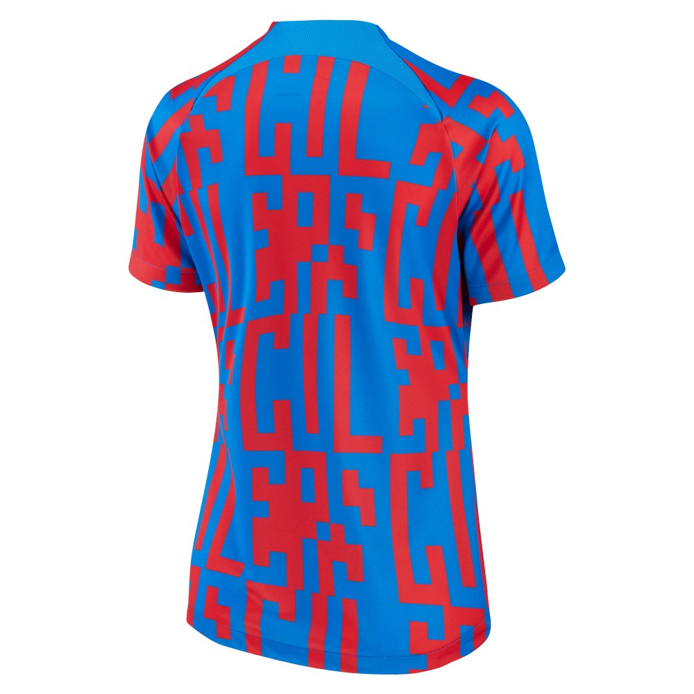 Barcelona Women's 2022/23 Pre-Match Home Performance Top Blue - Nike