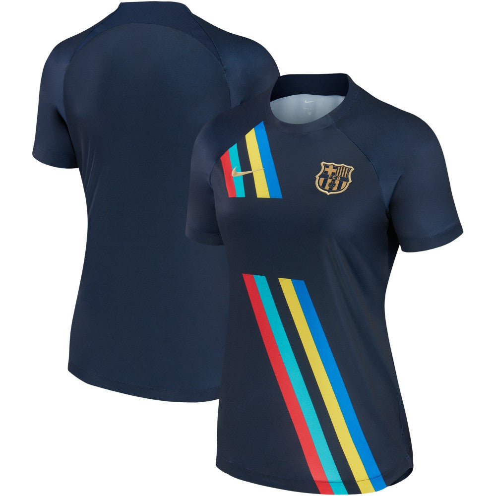 Barcelona Women's 2022/23 Pre-Match AWAY Performance Top Navy - Nike