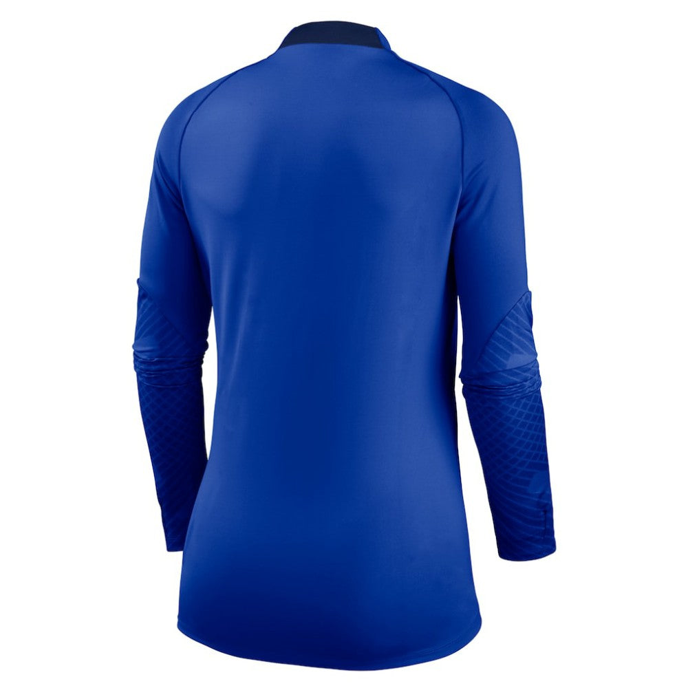 Chelsea Women's Strike Drill Raglan Performance Quarter-Zip Top Blue - Nike