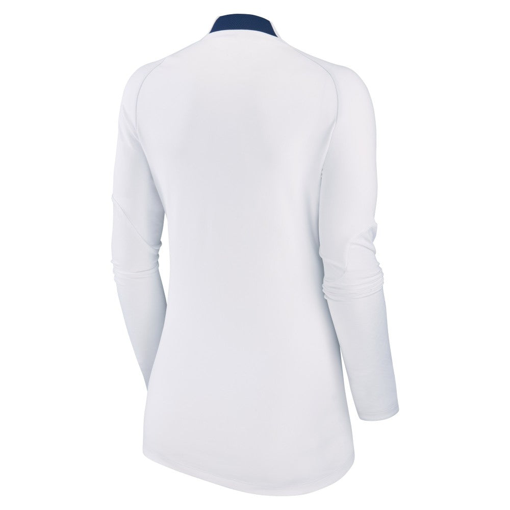 Paris Saint-Germain Women's Strike Drill Raglan Performance Quarter-Zip Top White - Nike