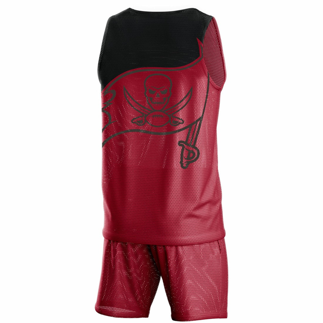 Tampa Bay Buccaneers  FOCO Colorblock Mesh V-Neck & Shorts Set