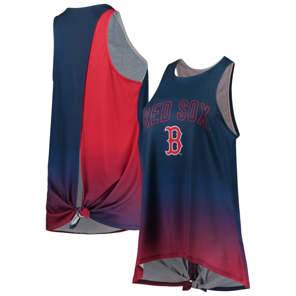 Boston Red Sox FOCO Women's Gradient Tie-Back Racerback Tank Top | MLB Discount