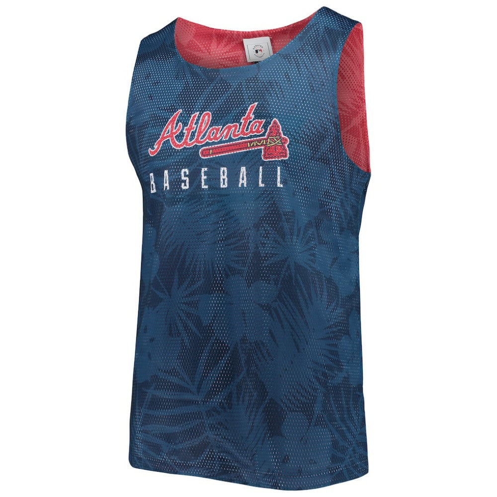 Atlanta Braves FOCO Floral Reversible Mesh Tank Top | MLB For sale
