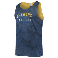 Milwaukee Brewers FOCO Floral Reversible Mesh Tank Top | MLB Online