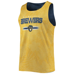 Milwaukee Brewers FOCO Floral Reversible Mesh Tank Top | MLB Online