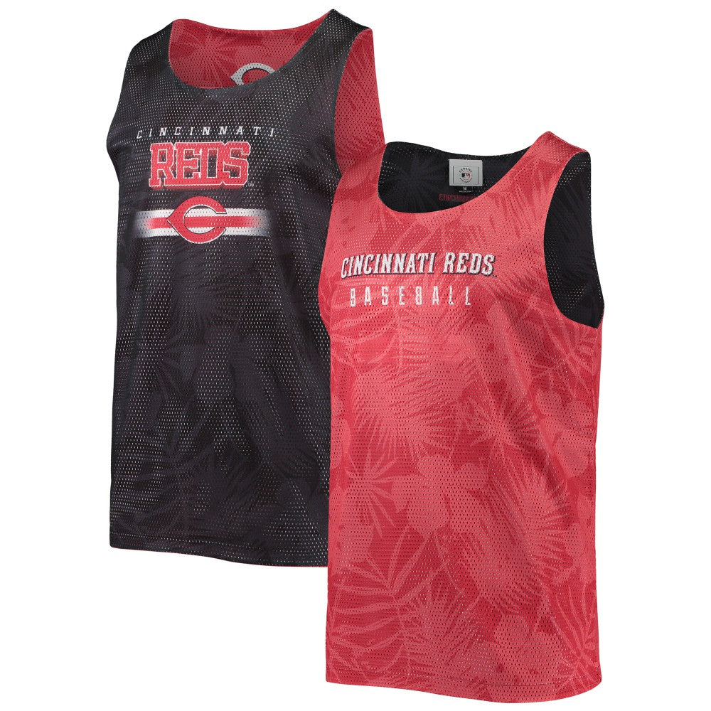 Cincinnati Reds FOCO Floral Reversible Mesh Tank Top | MLB US