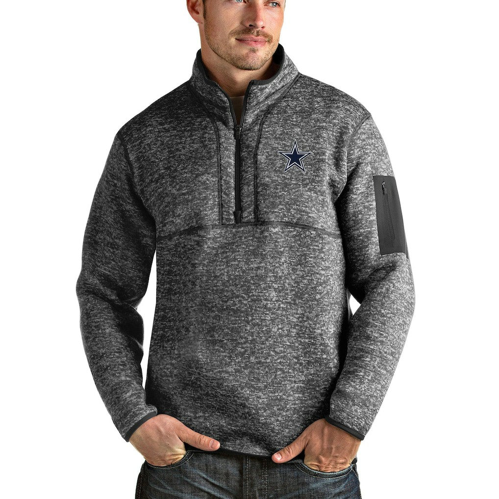 Dallas Cowboys  Antigua Fortune Quarter-Zip Pullover Jacket