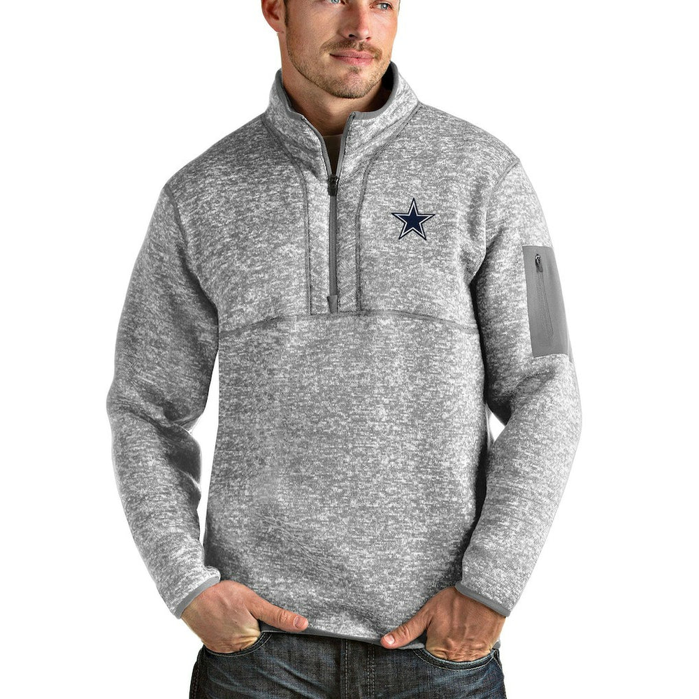 Dallas Cowboys  Antigua Fortune Quarter-Zip Pullover Jacket
