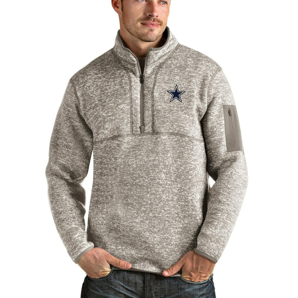 Dallas Cowboys  Antigua Fortune Quarter-Zip Pullover Jacket