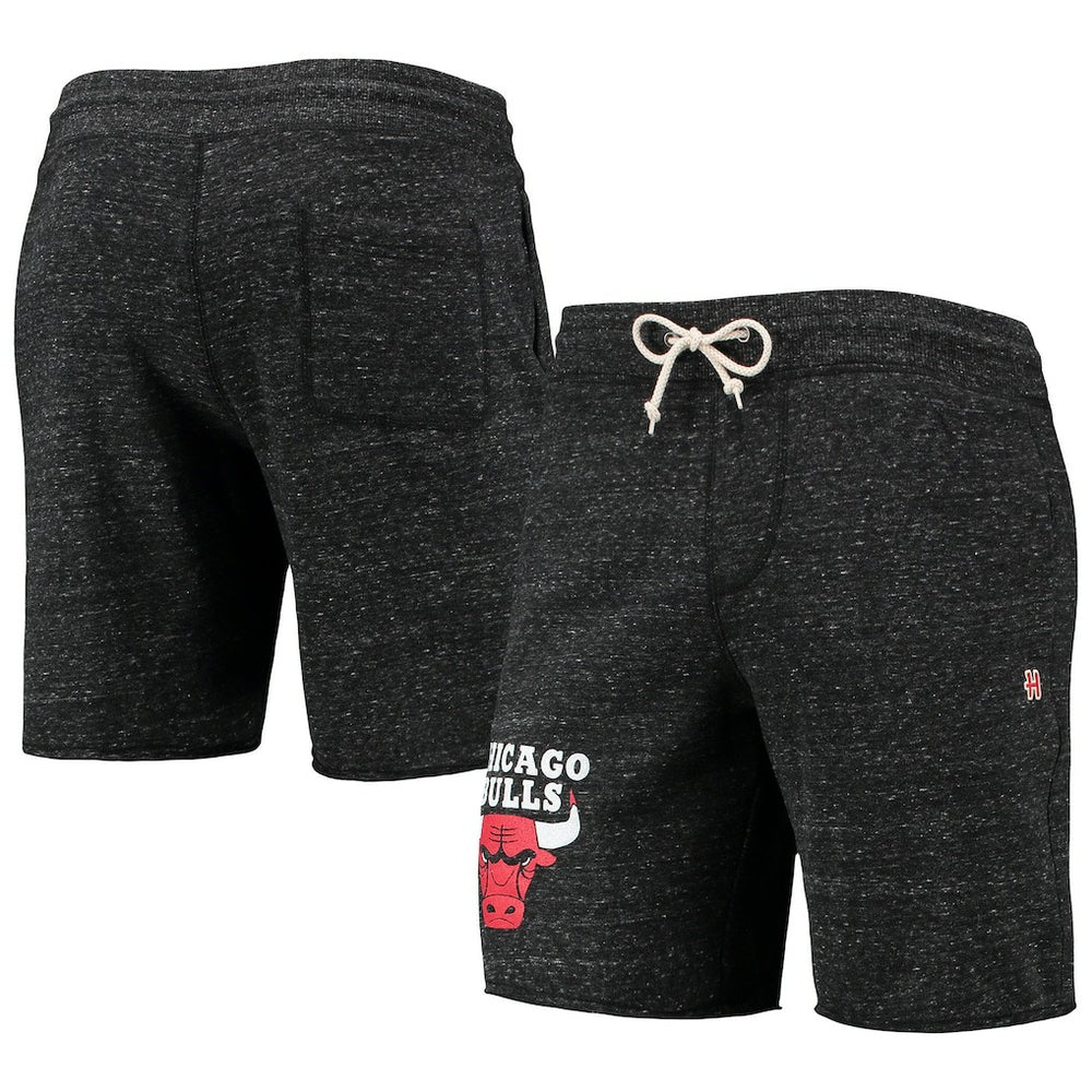 Chicago Bulls Homage Primary Logo Tri-Blend Sweat Shorts Discount