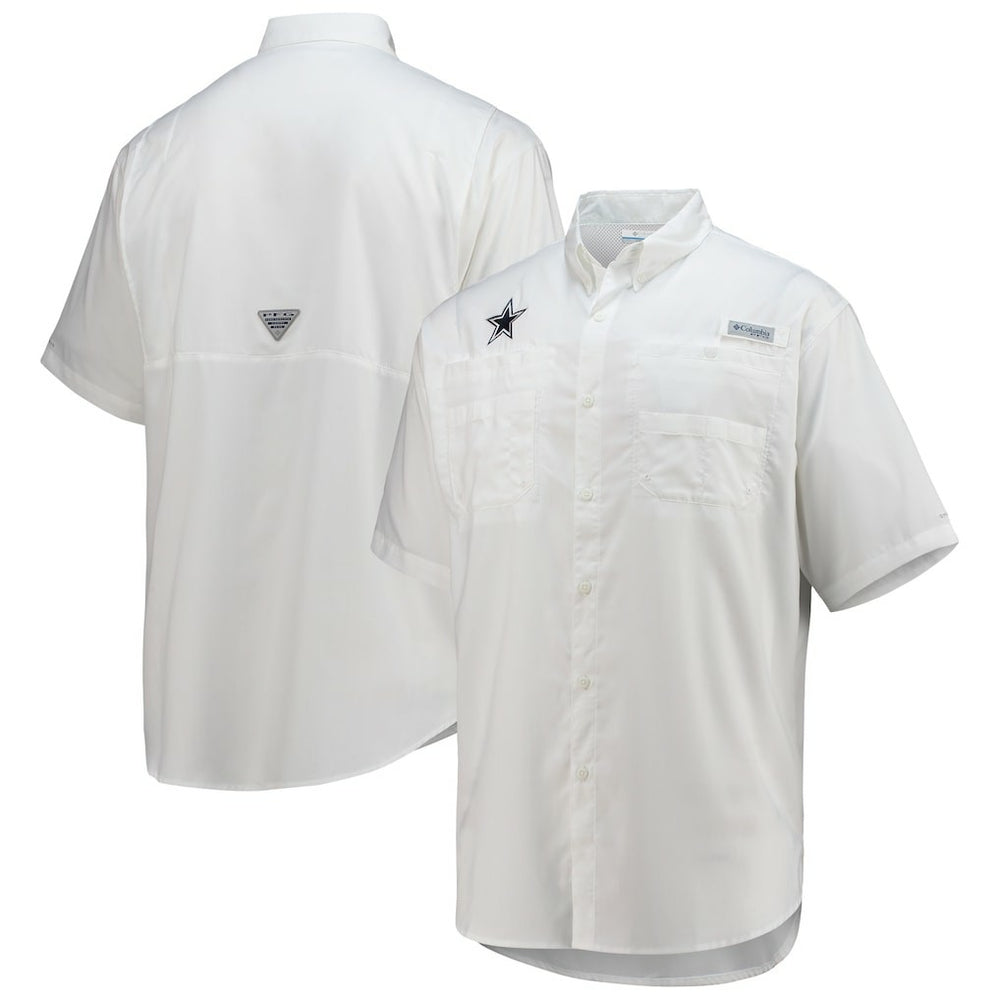 Dallas Cowboys Columbia Tamiami Omni-Shade Button-Down Short Sleeve Shirt
