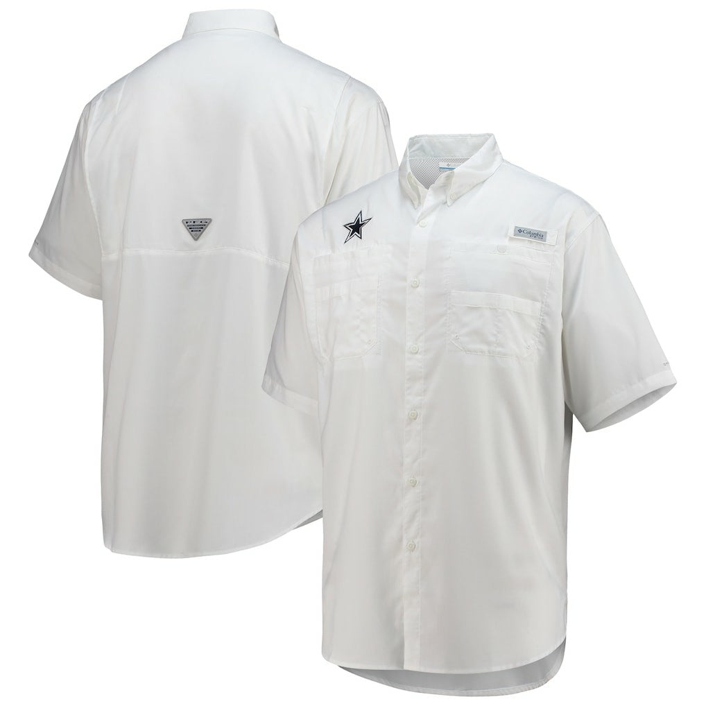 Dallas Cowboys Columbia Tamiami Omni-Shade Button-Down Short Sleeve Shirt