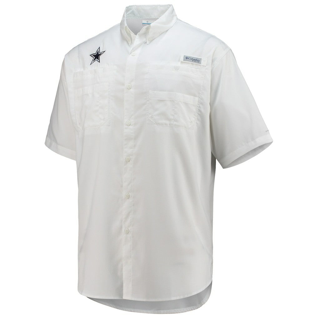 Dallas Cowboys Columbia Tamiami Omni-Shade Button-Down Short Sleeve Shirt