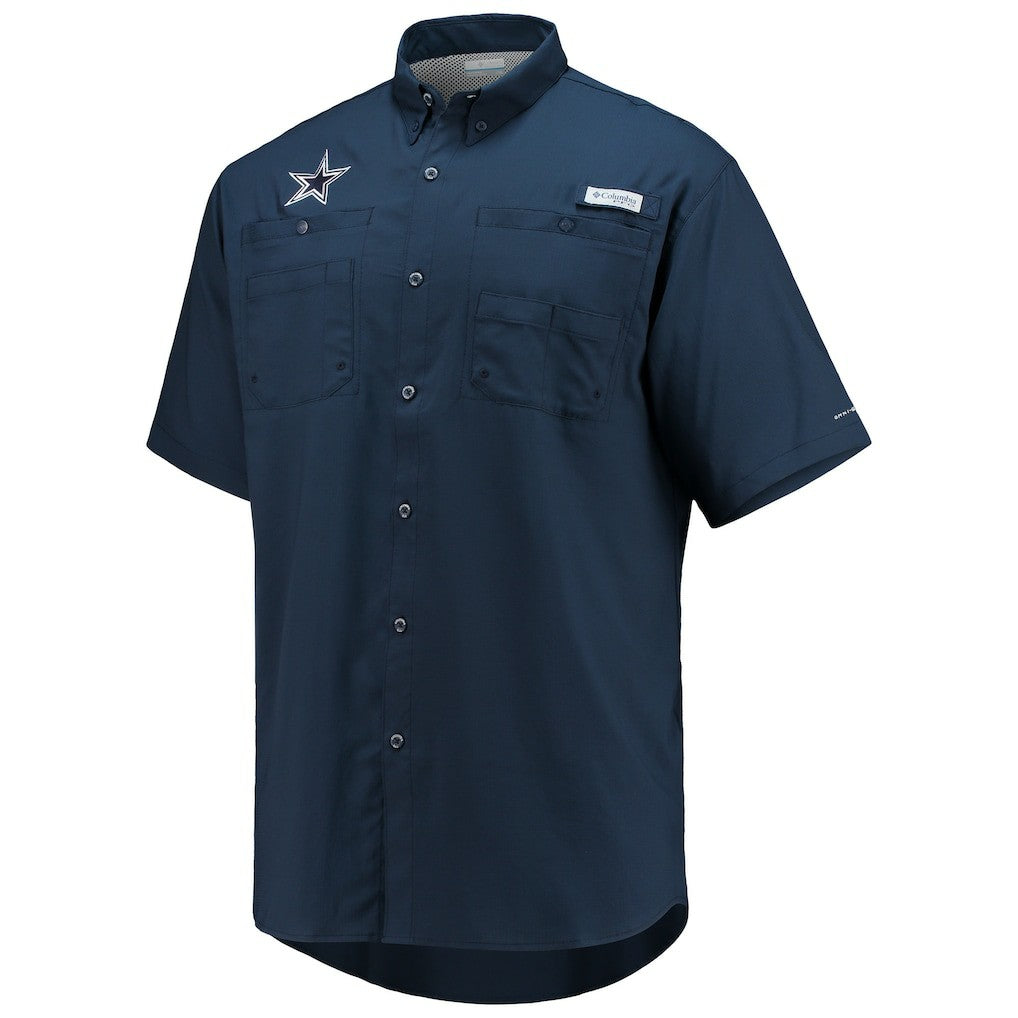 Dallas Cowboys Columbia Tamiami Omni-Shade Button-Down Short Sleeve Shirt