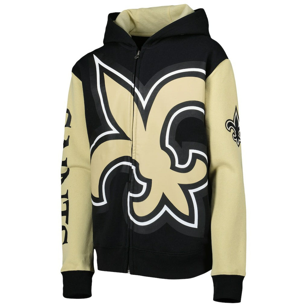 New Orleans Saints  Youth Poster Board Full-Zip Hoodie