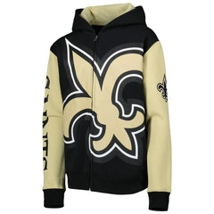 New Orleans Saints  Youth Poster Board Full-Zip Hoodie
