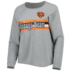 Chicago Bears  Juniors All Striped Up Raglan Long Sleeve T-Shirt