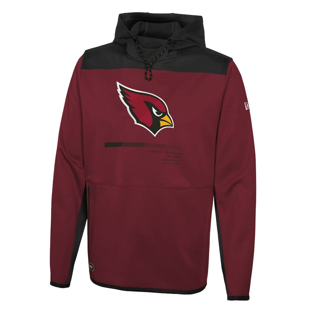 Arizona Cardinals New Era Combine Authentic Hard Hitter Pullover Hoodie